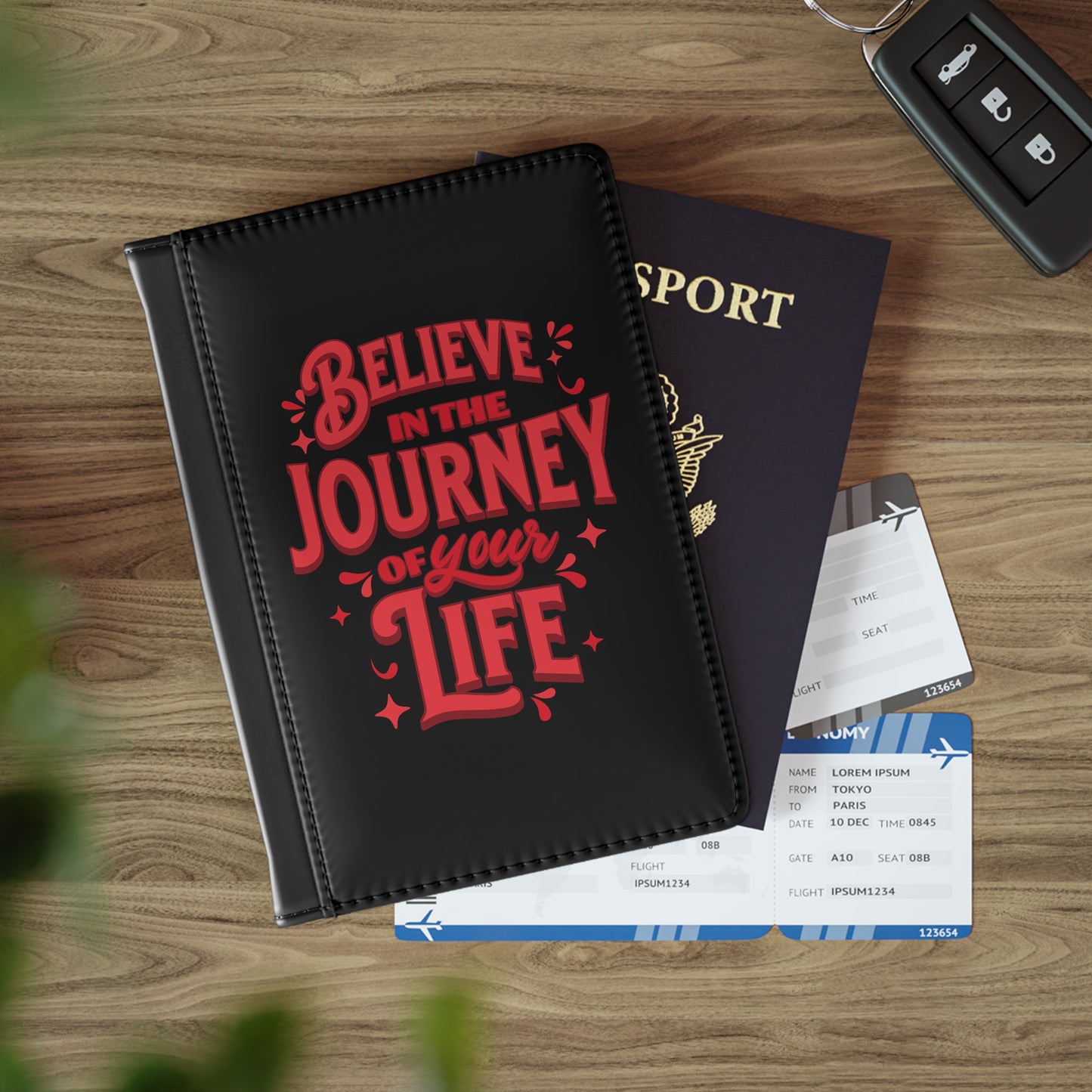 Believe In The Journey Of Your Life Passport Holder