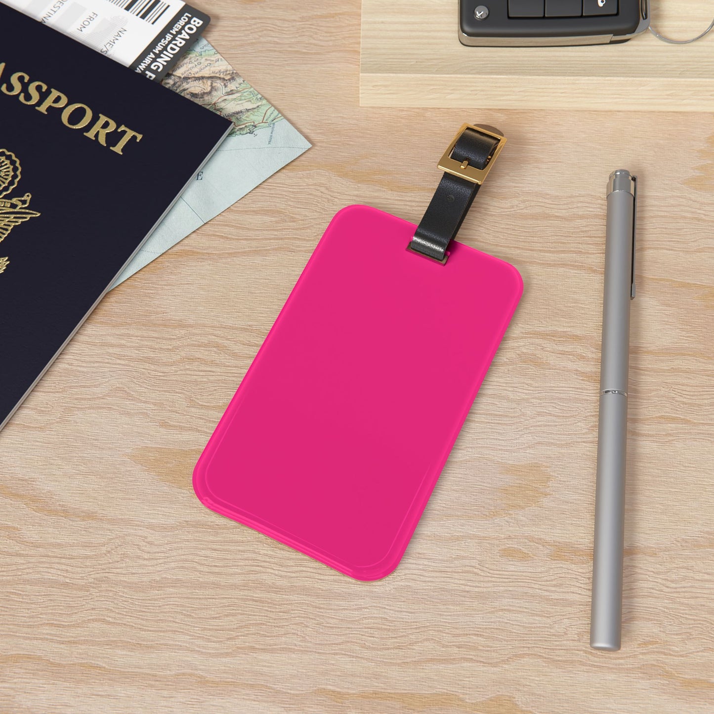Pink Luggage Tag Acrylic Travel Tag
