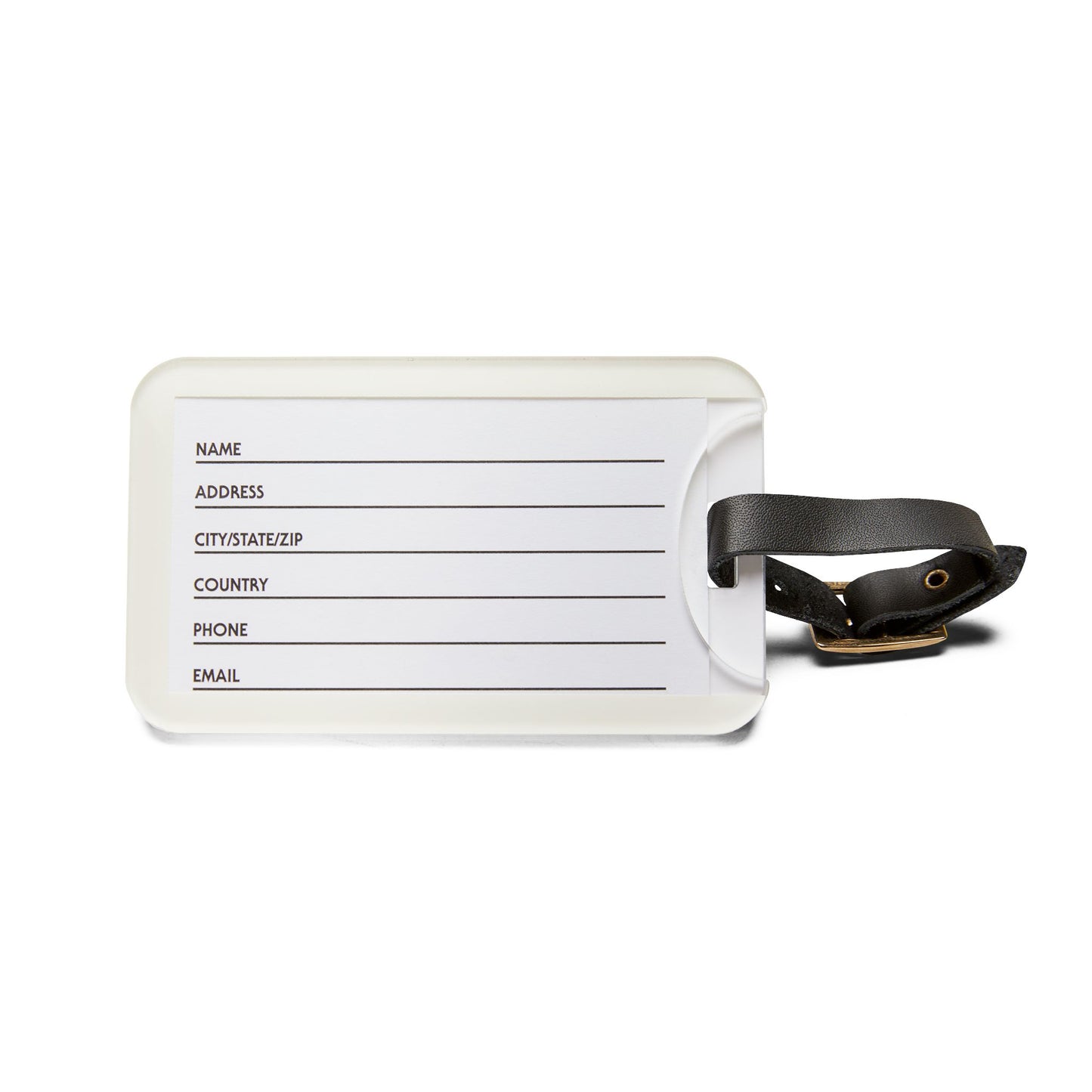 Leaf Green Luggage Tag Acrylic Travel Tag