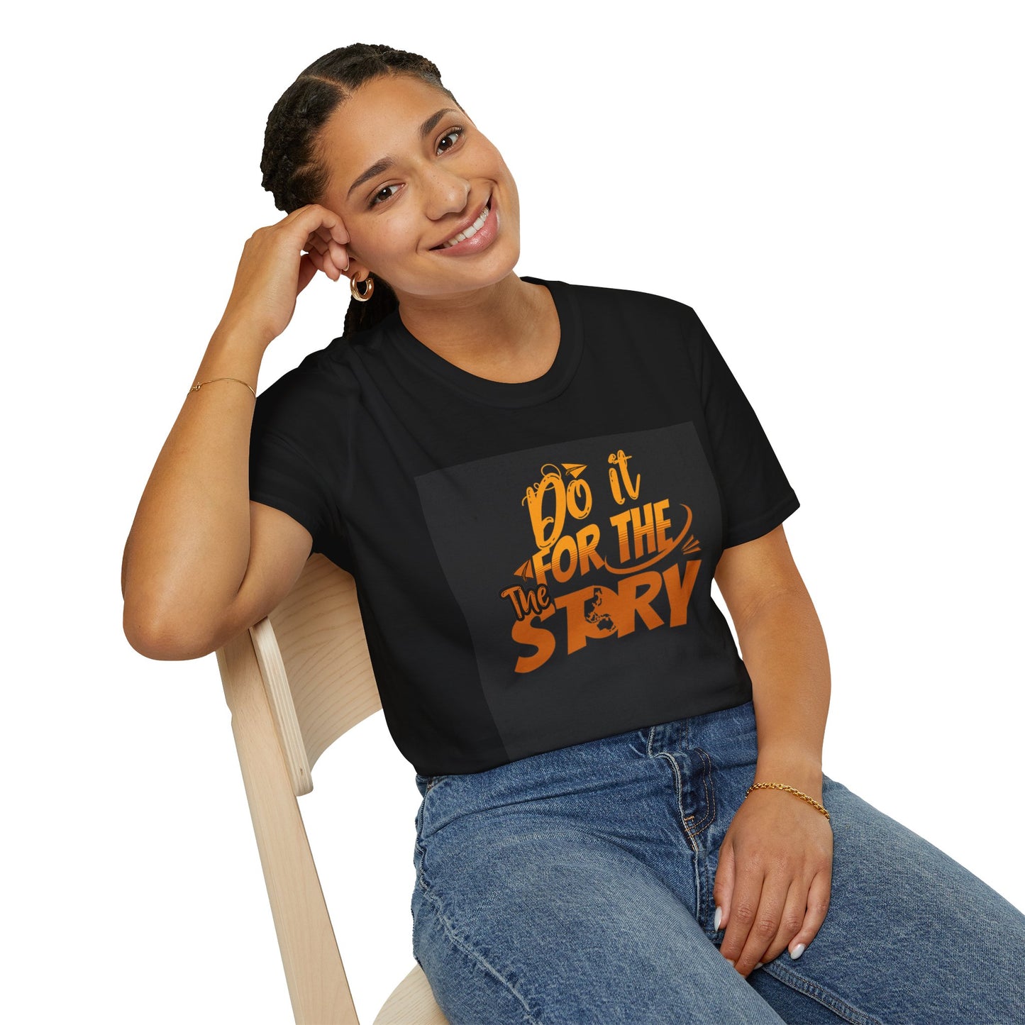 Do It For The Story Black Gildan 64000 Unisex Shirt