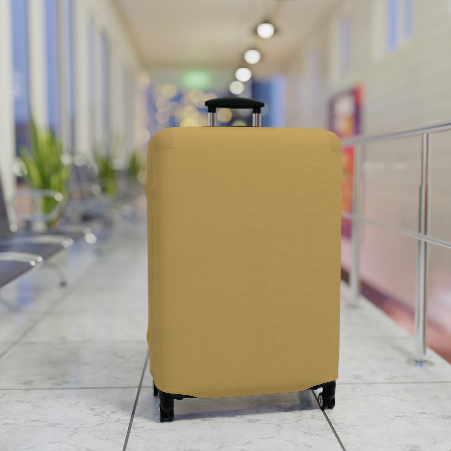 Muted Gold Luggage Cover Travel Suitcase Cover Protective Stretch Cover