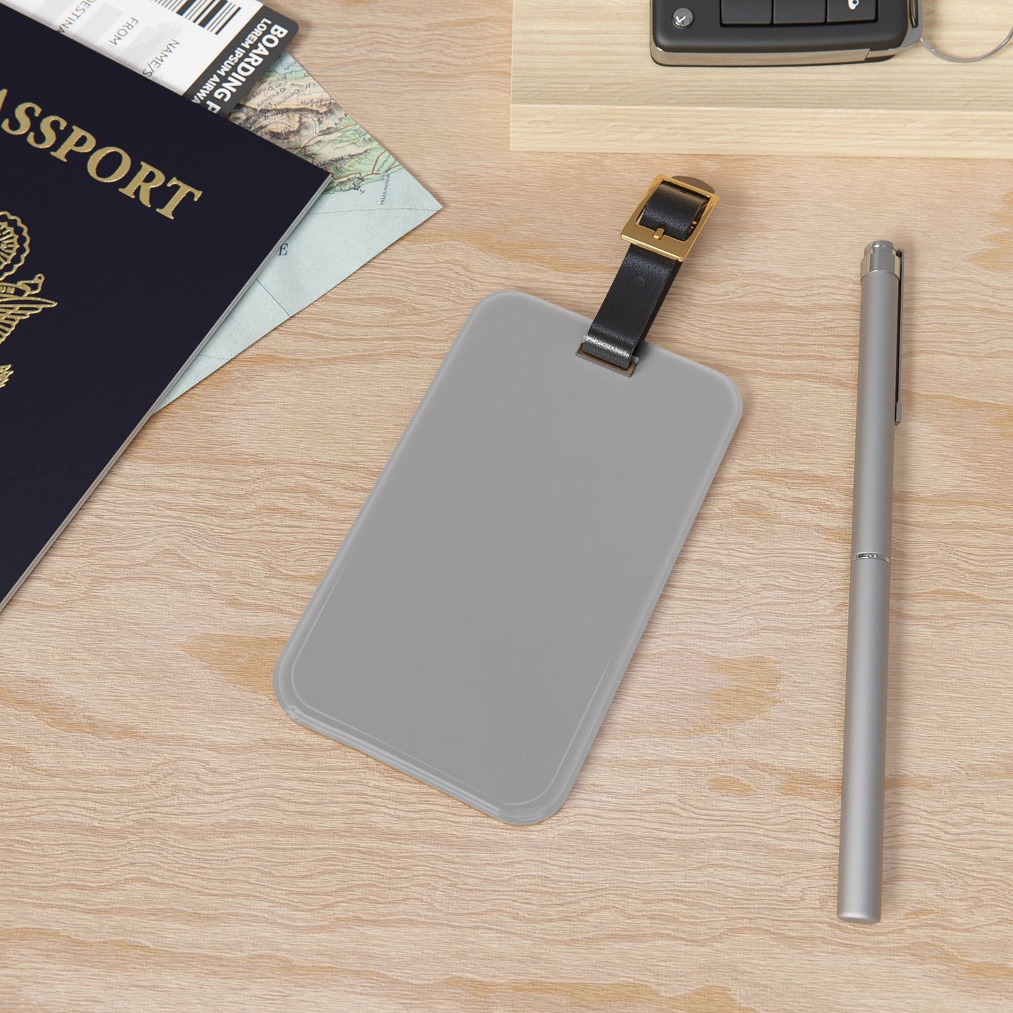 Grayscale Luggage Tag Acrylic Travel Tag