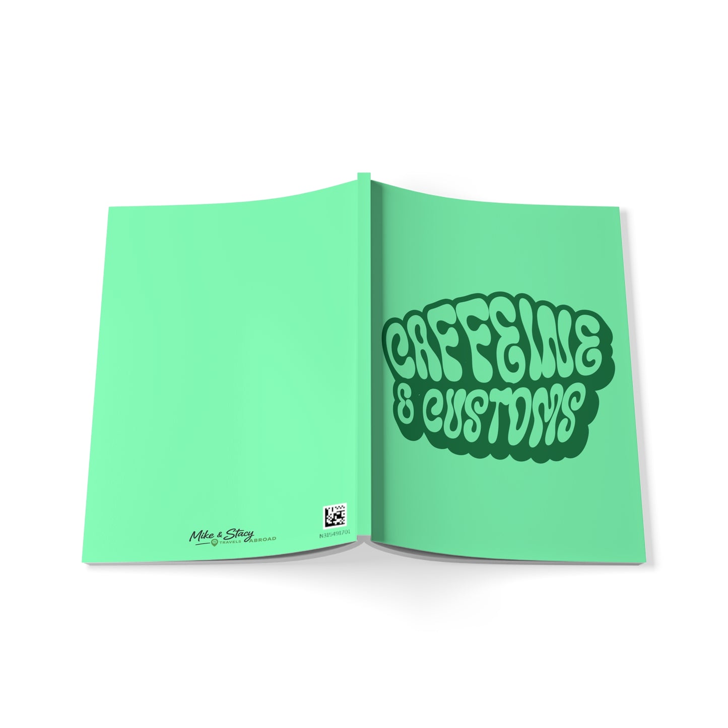 Caffeine and Customs Travel Journal A5 Softcover (EU & Europe only)