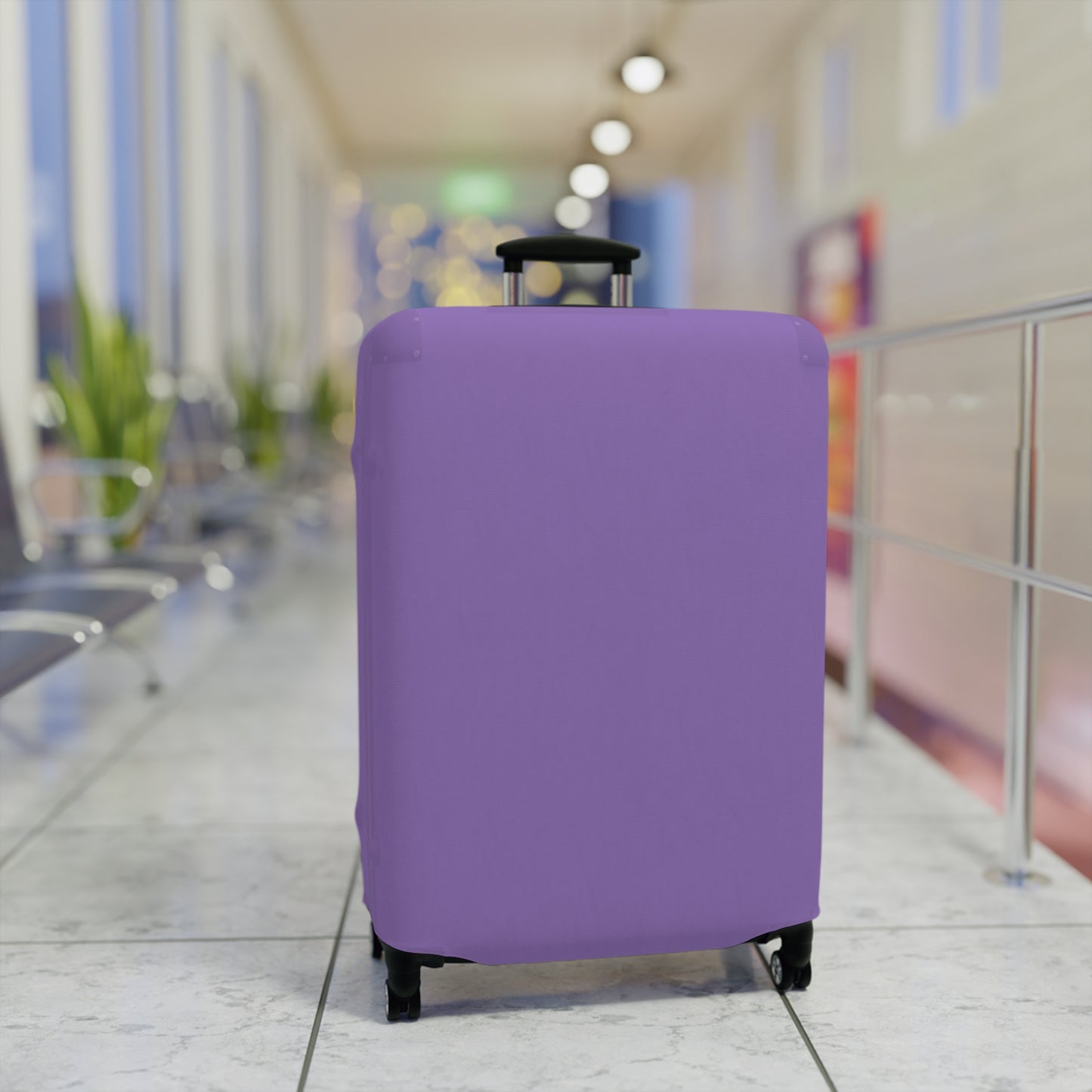Purple Luggage Cover Travel Suitcase Cover Protective Stretch Cover