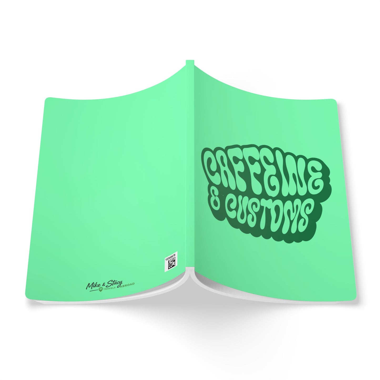 Caffeine and Customs Travel Journal A5 Softcover (USA Only)