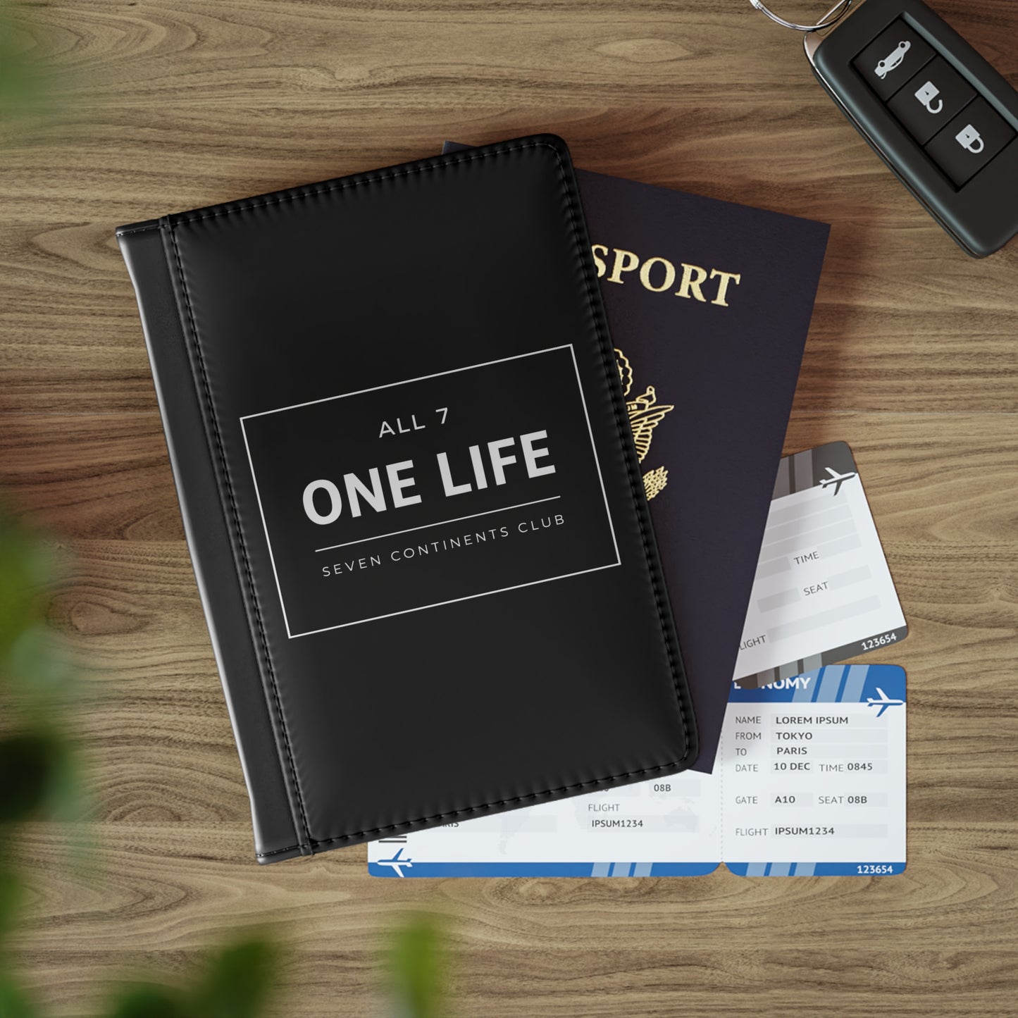 Seven Continents Club Passport Holder