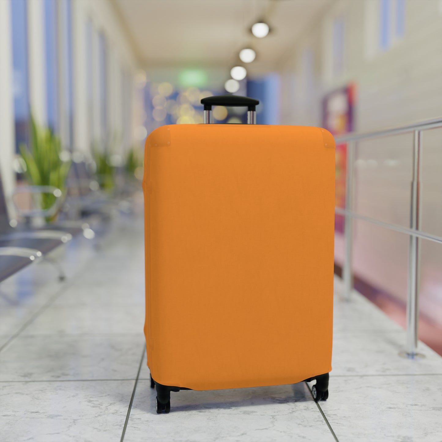 Tangerine Luggage Cover Travel Suitcase Cover Protective Stretch Cover