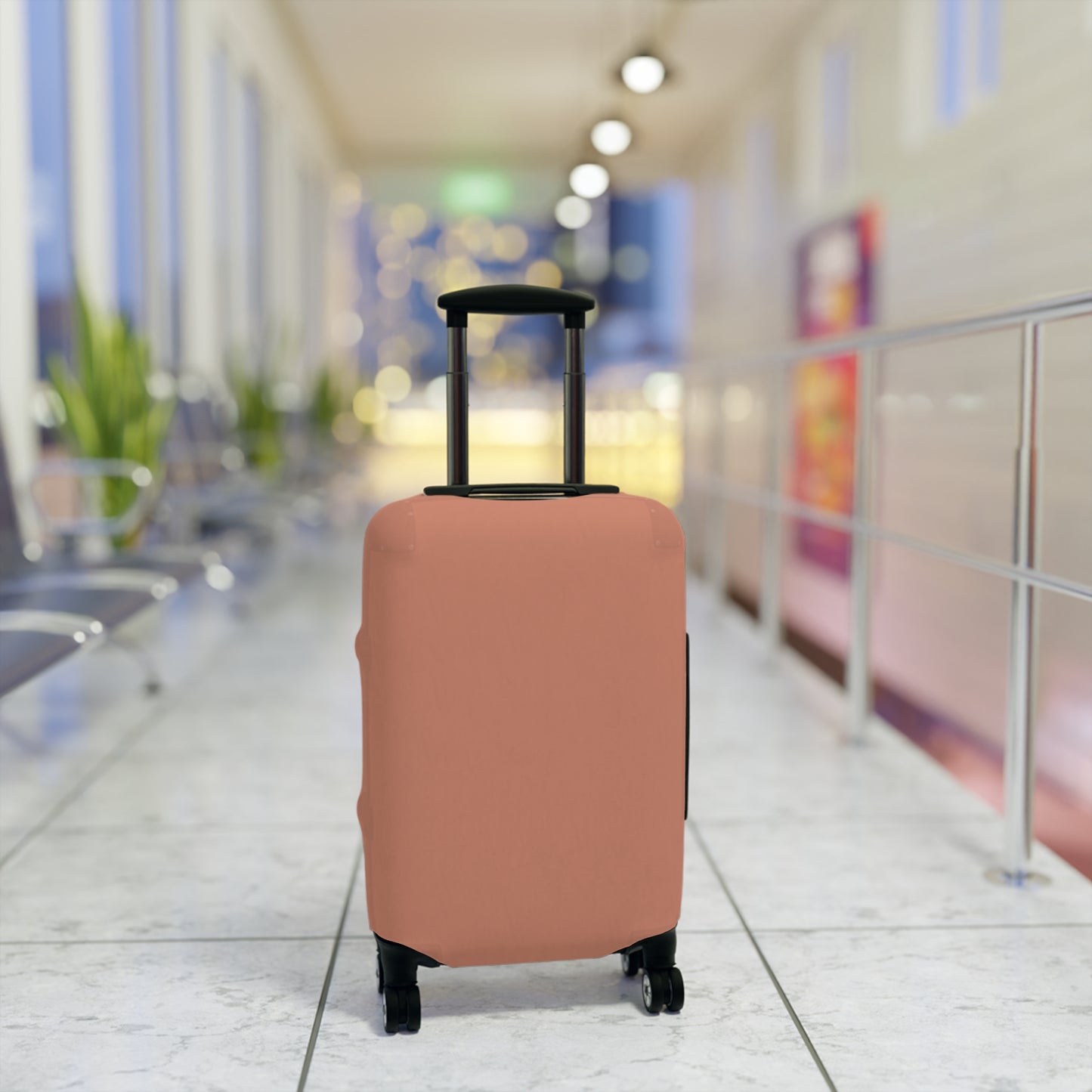 Terracotta Luggage Cover Travel Suitcase Cover Protective Stretch Cover