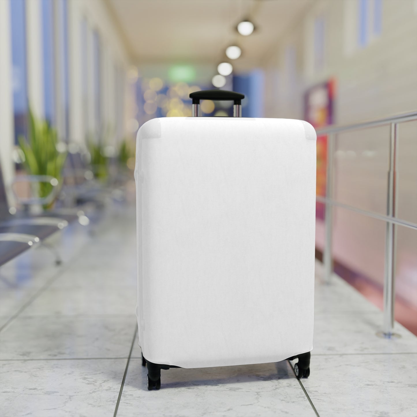 White Luggage Cover Travel Suitcase Cover Protective Stretch Cover