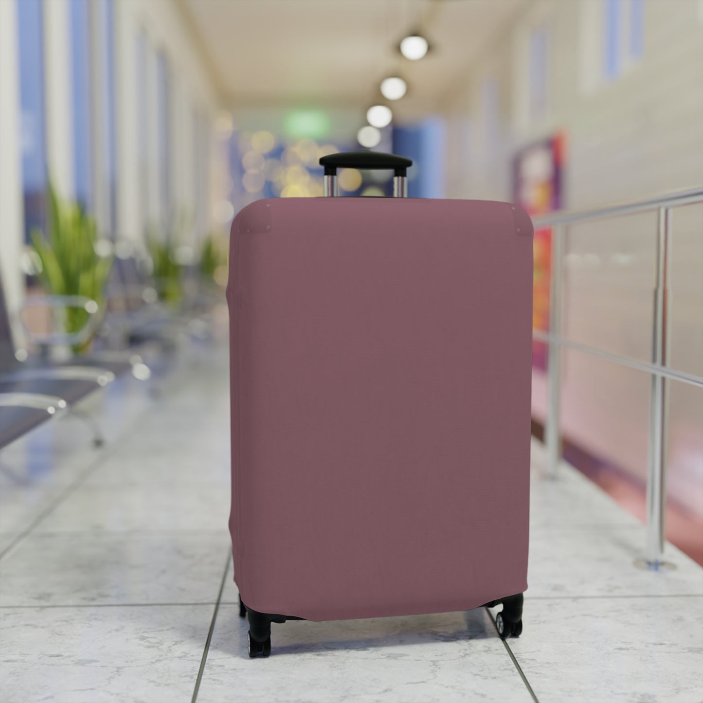 Mauve Luggage Cover Travel Suitcase Cover Protective Stretch Cover