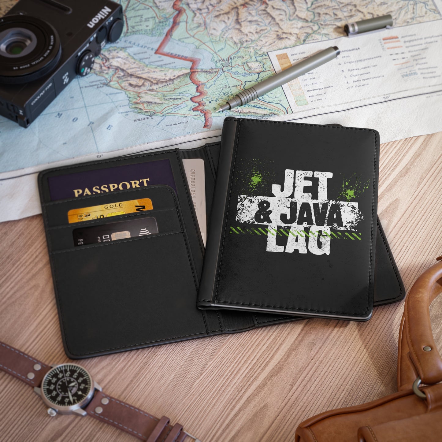 Jet Lag and Java Passport Holder
