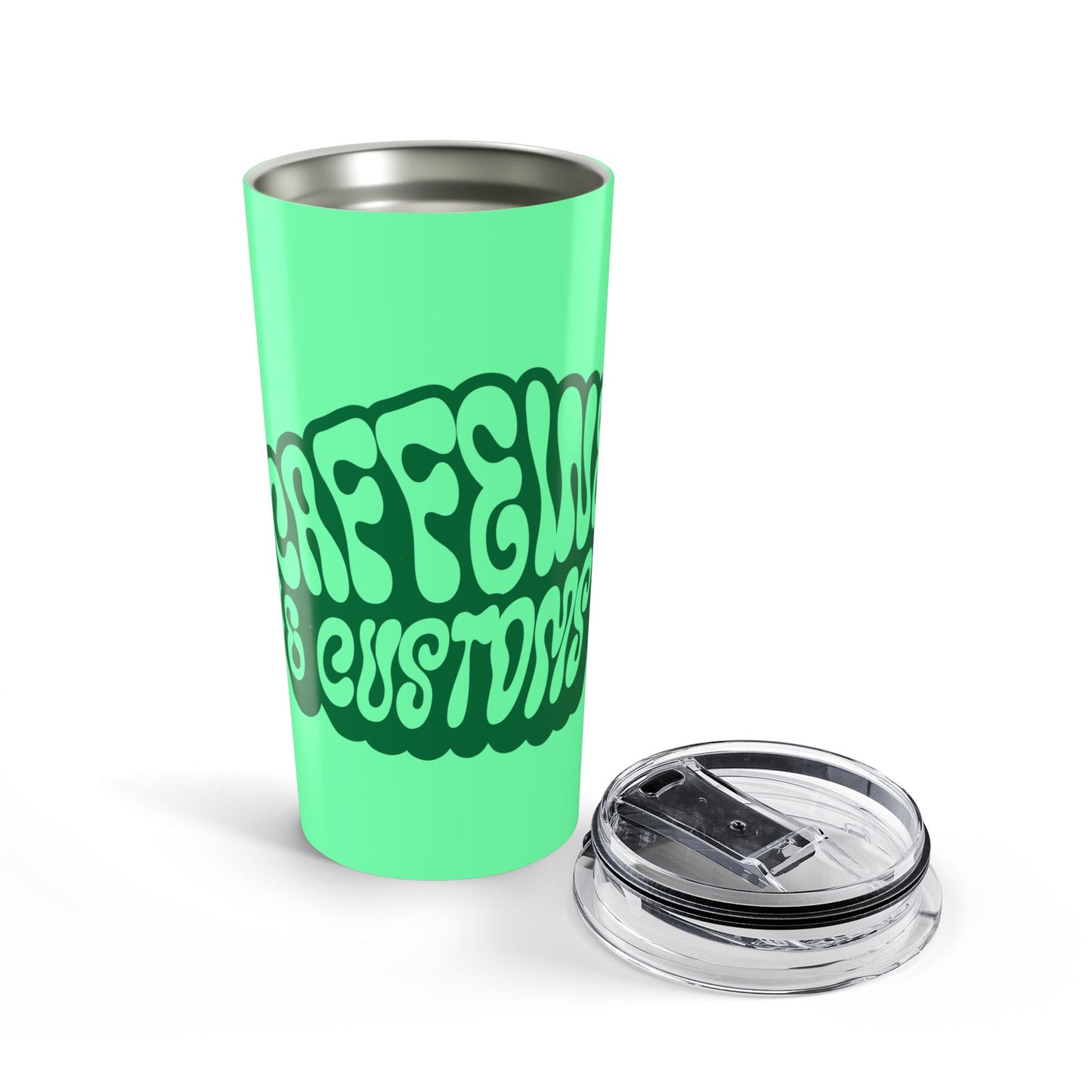 Caffeine and Customs 20 oz Travel Tumbler