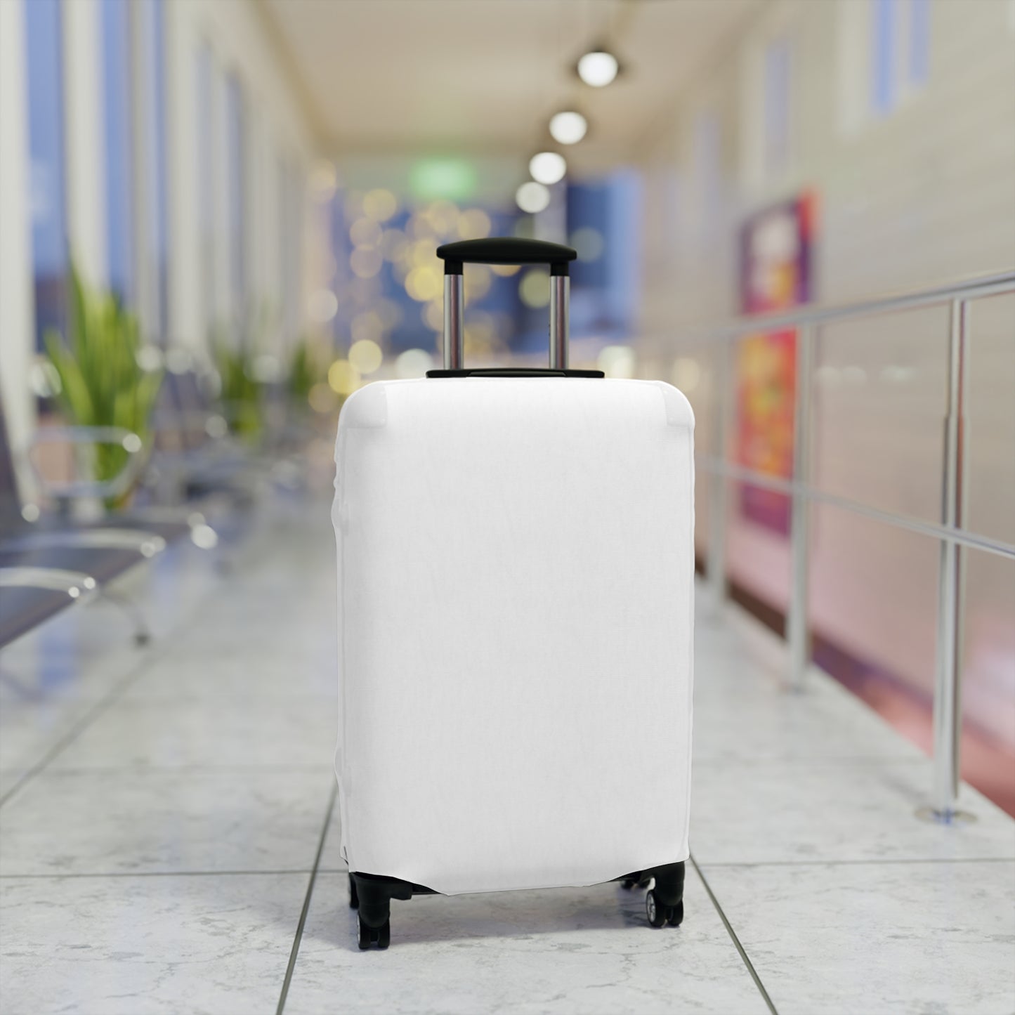 White Luggage Cover Travel Suitcase Cover Protective Stretch Cover