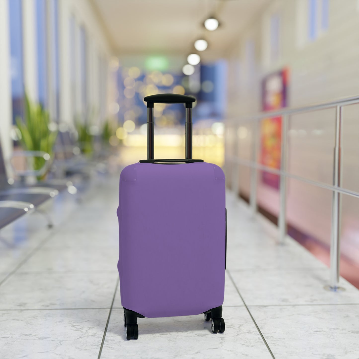 Purple Luggage Cover Travel Suitcase Cover Protective Stretch Cover