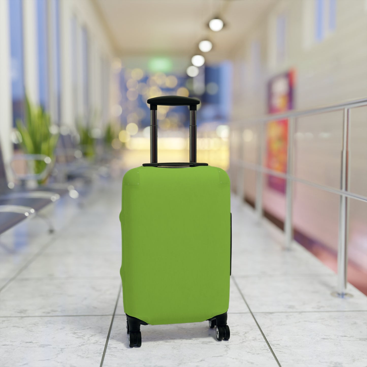 Muted Lime Luggage Cover Travel Suitcase Cover Protective Stretch Cover