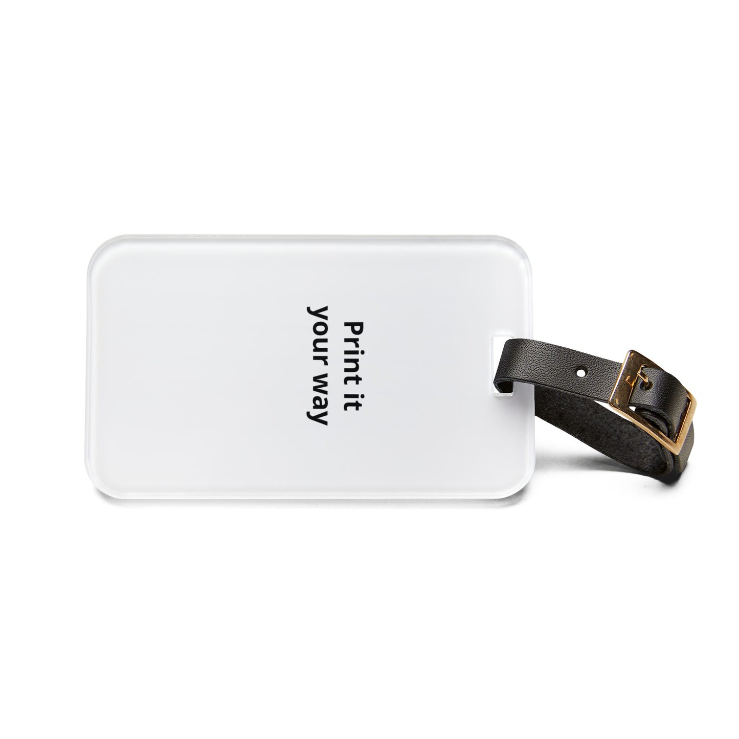 Custom Photo Luggage Tag Acrylic Luggage Tag with Leather Strap