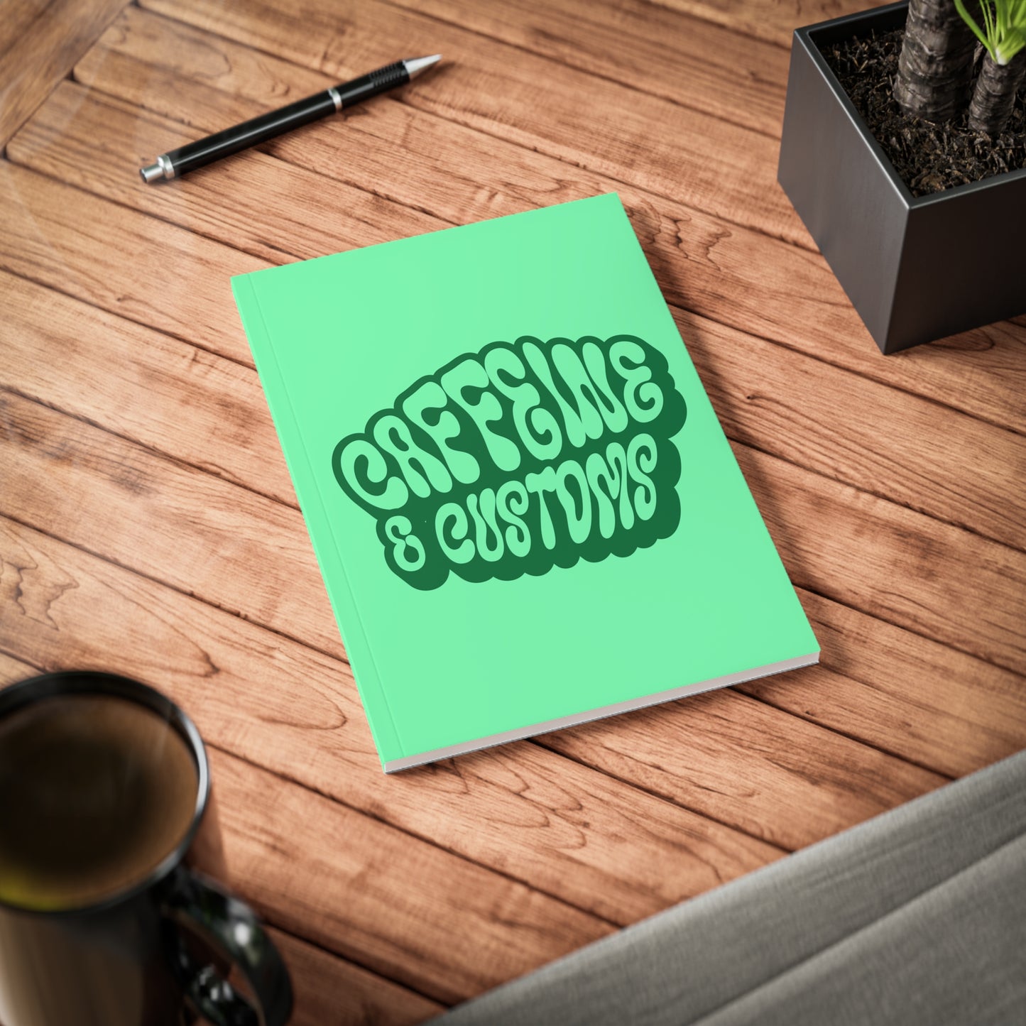 Caffeine and Customs Travel Journal A5 Softcover (EU & Europe only)