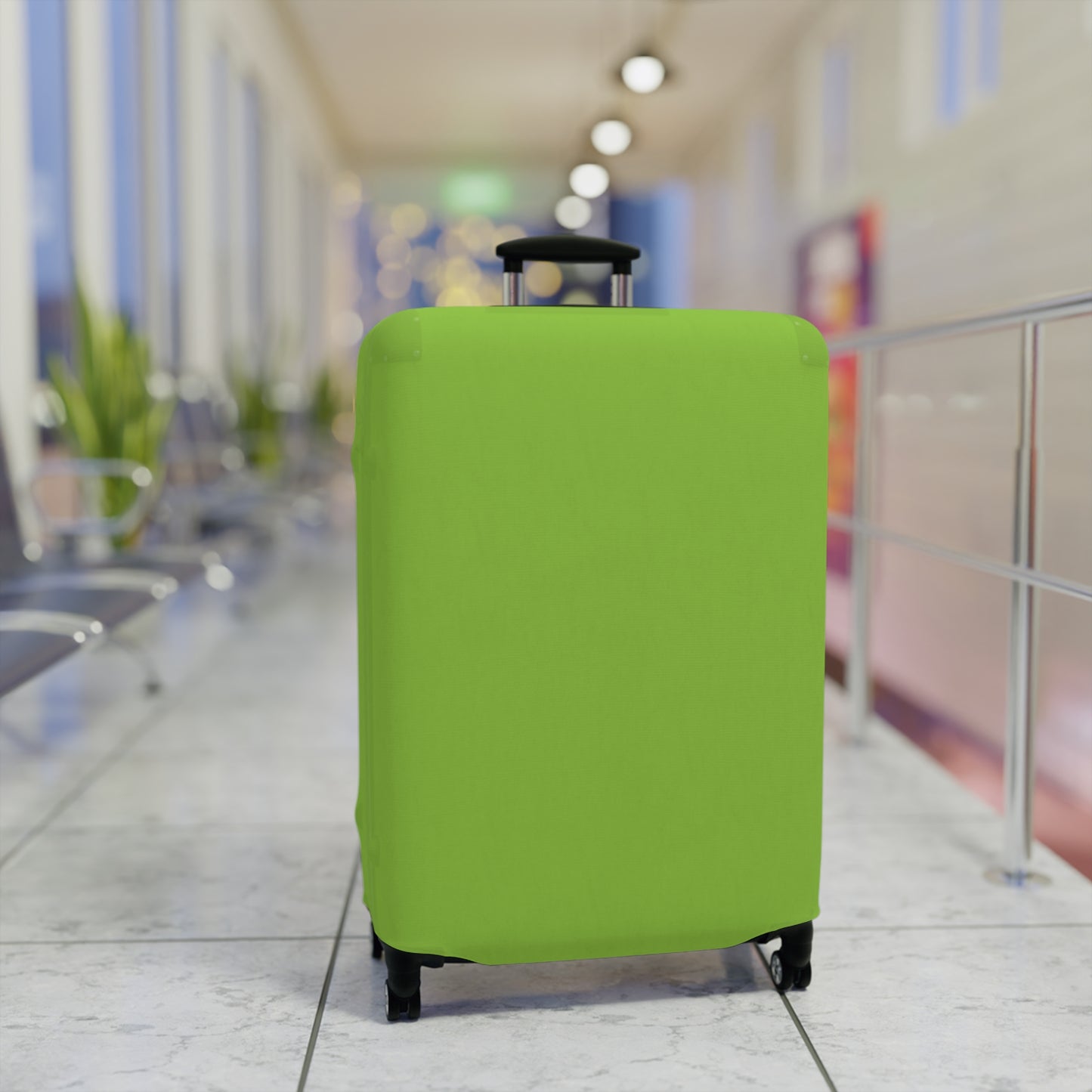 Muted Lime Luggage Cover Travel Suitcase Cover Protective Stretch Cover