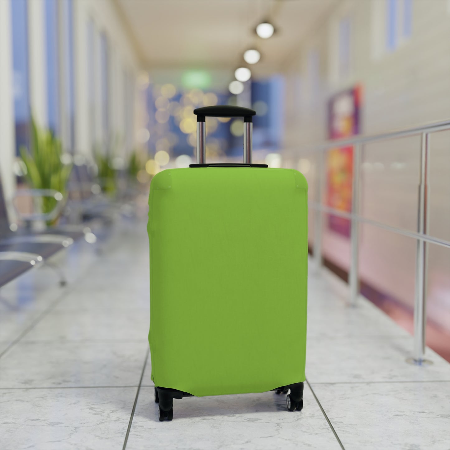 Muted Lime Luggage Cover Travel Suitcase Cover Protective Stretch Cover