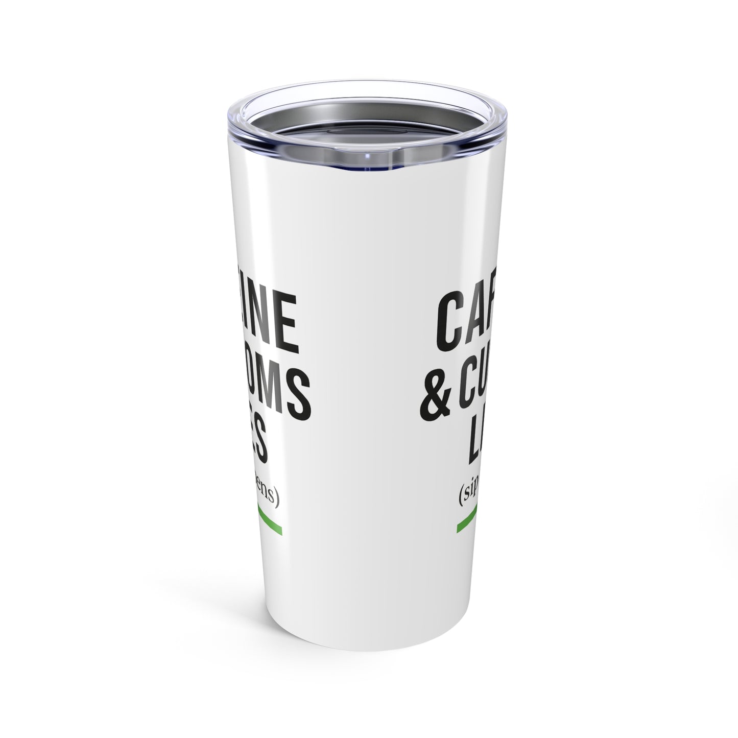 Caffeine & Customs Lines (Sip Happens) 20oz Travel Tumbler
