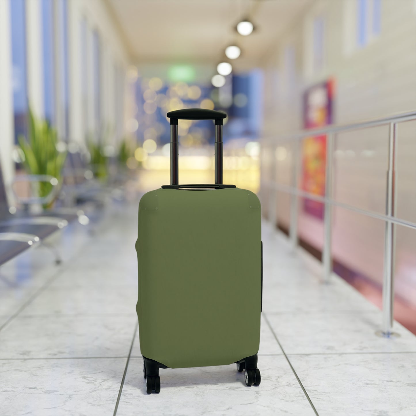 Olive Luggage Cover Travel Suitcase Cover Protective Stretch Cover