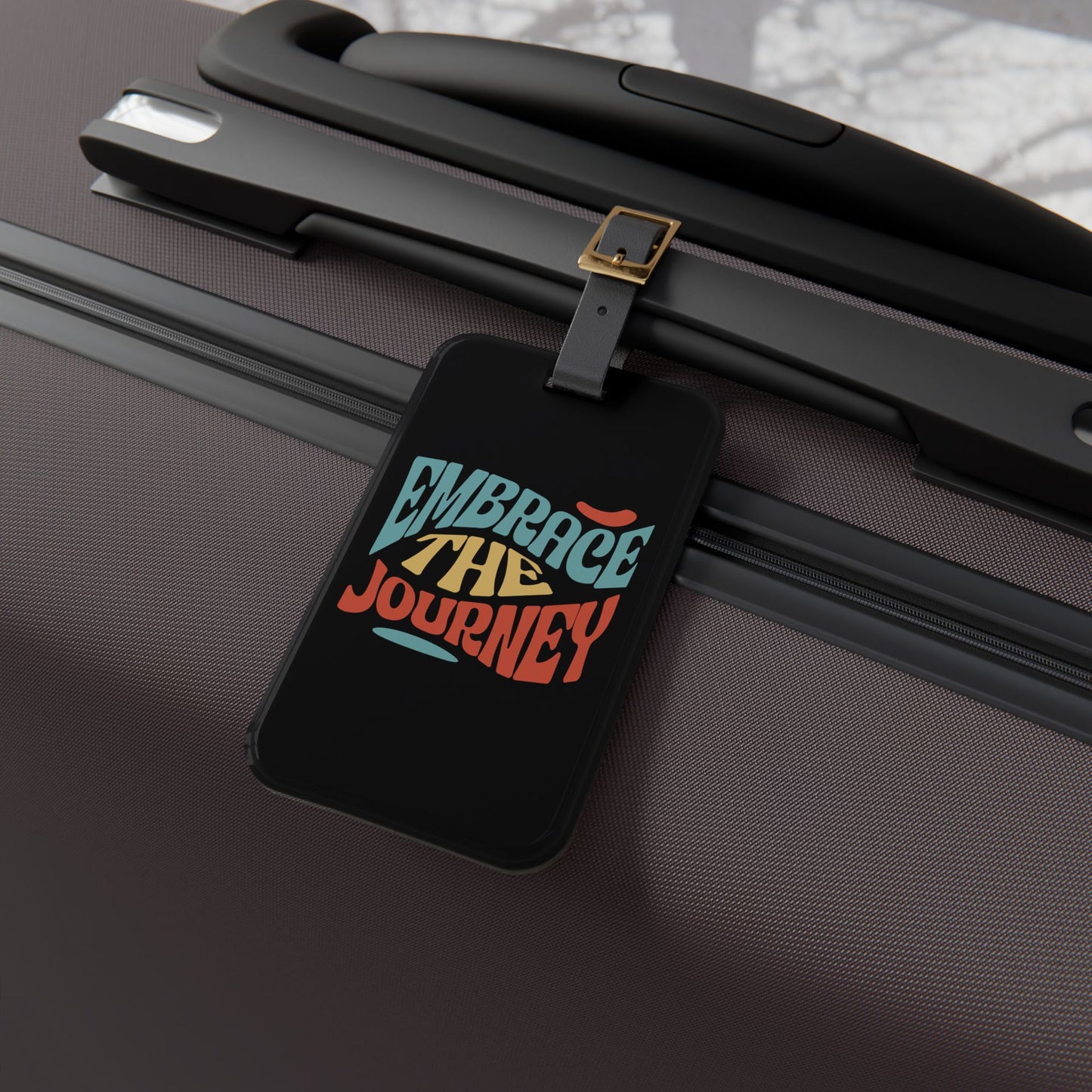 Embrace The Journey Luggage Tag Acrylic Travel Tag