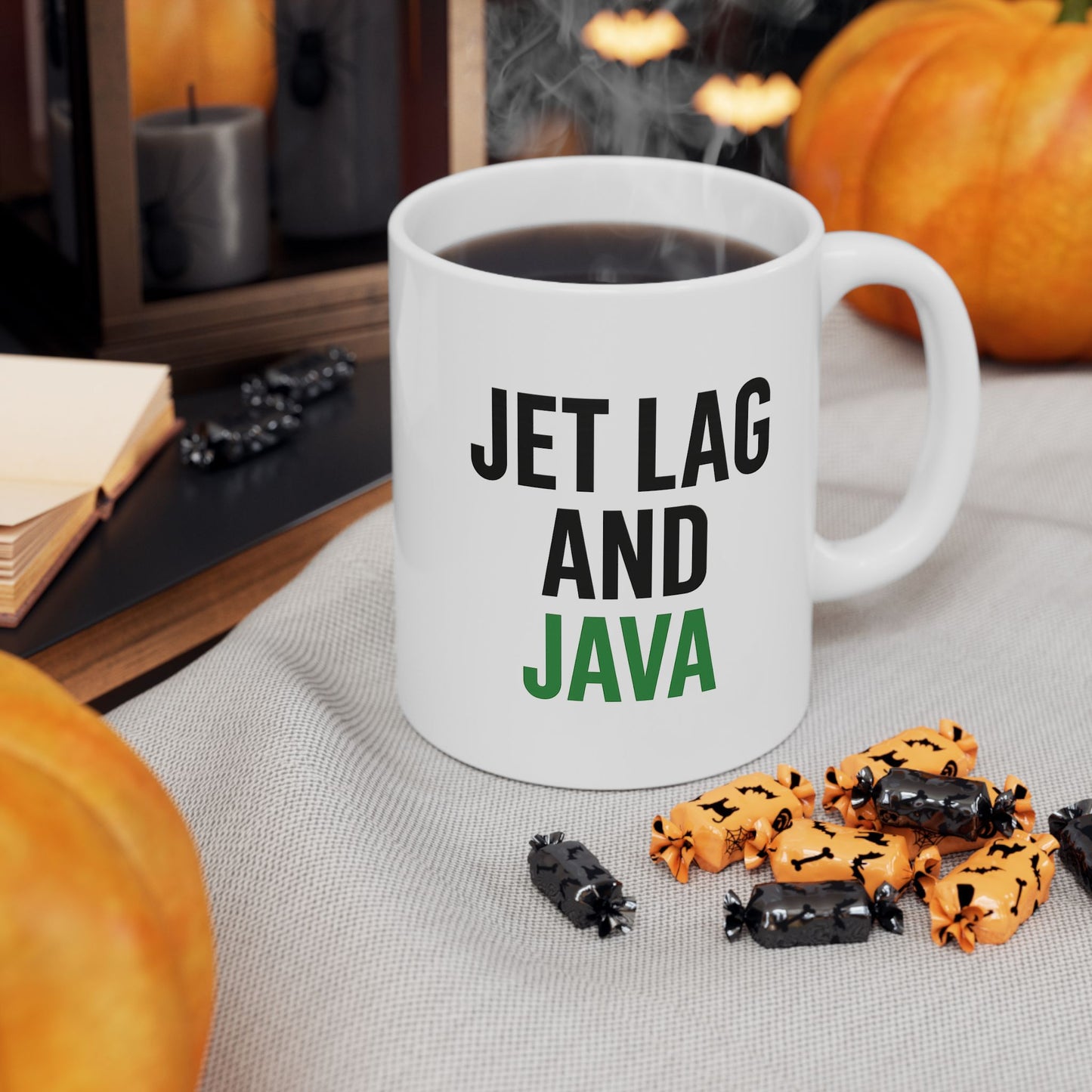 Jet Lag & Java 11oz Coffee Mug