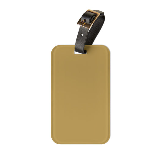Muted Gold Luggage Tag Acrylic Travel Tag