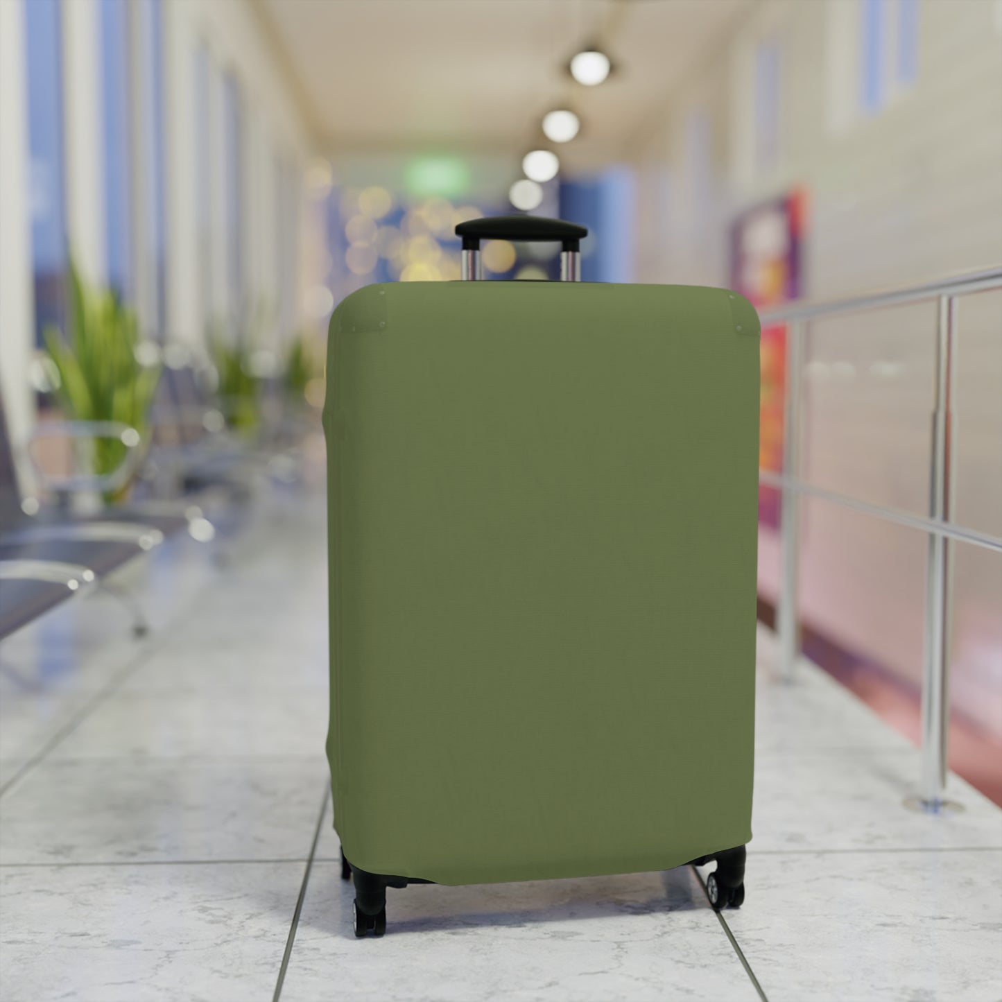 Olive Luggage Cover Travel Suitcase Cover Protective Stretch Cover