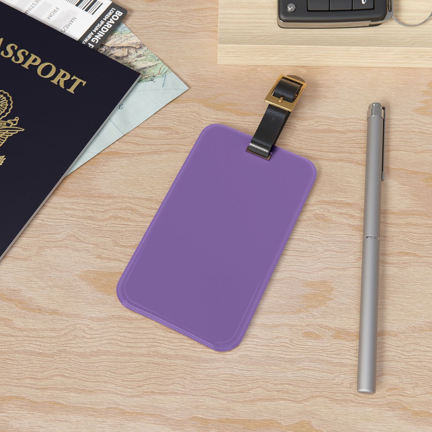 Purple Luggage Tag Acrylic Travel Tag