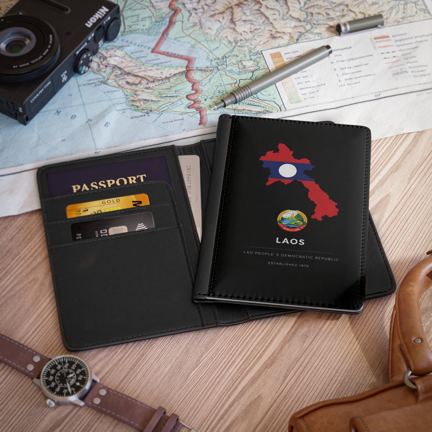 Laos Passport Holder Country Series