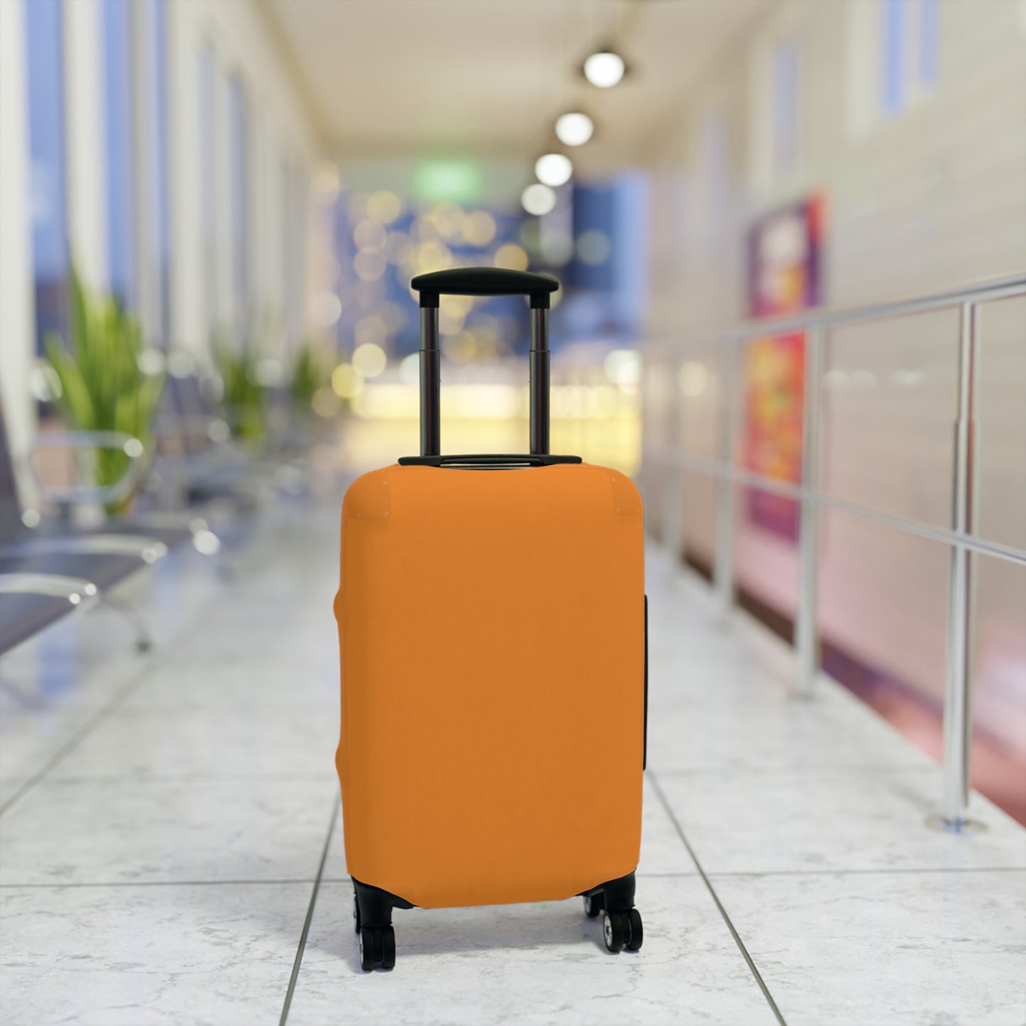 Tangerine Luggage Cover Travel Suitcase Cover Protective Stretch Cover