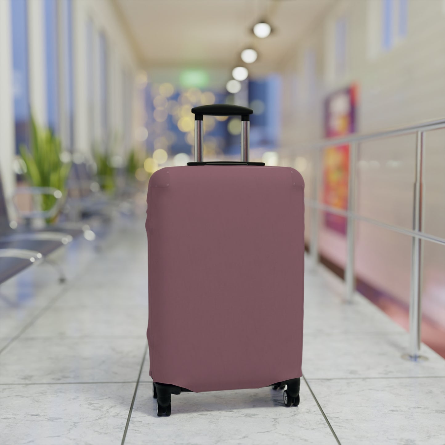 Mauve Luggage Cover Travel Suitcase Cover Protective Stretch Cover