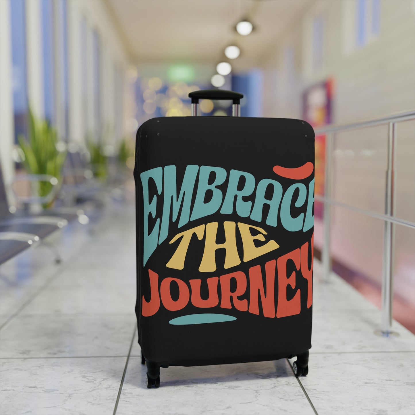 Embrace The Journey Luggage Cover Travel Suitcase Cover