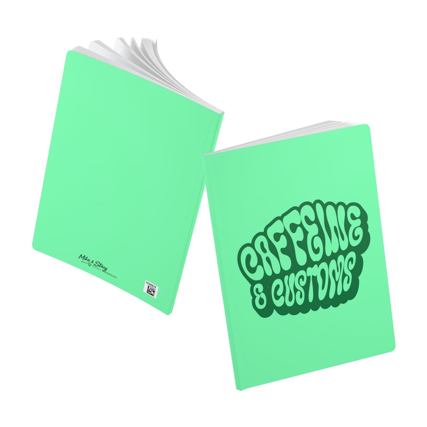 Caffeine and Customs Travel Journal A5 Softcover (USA Only)