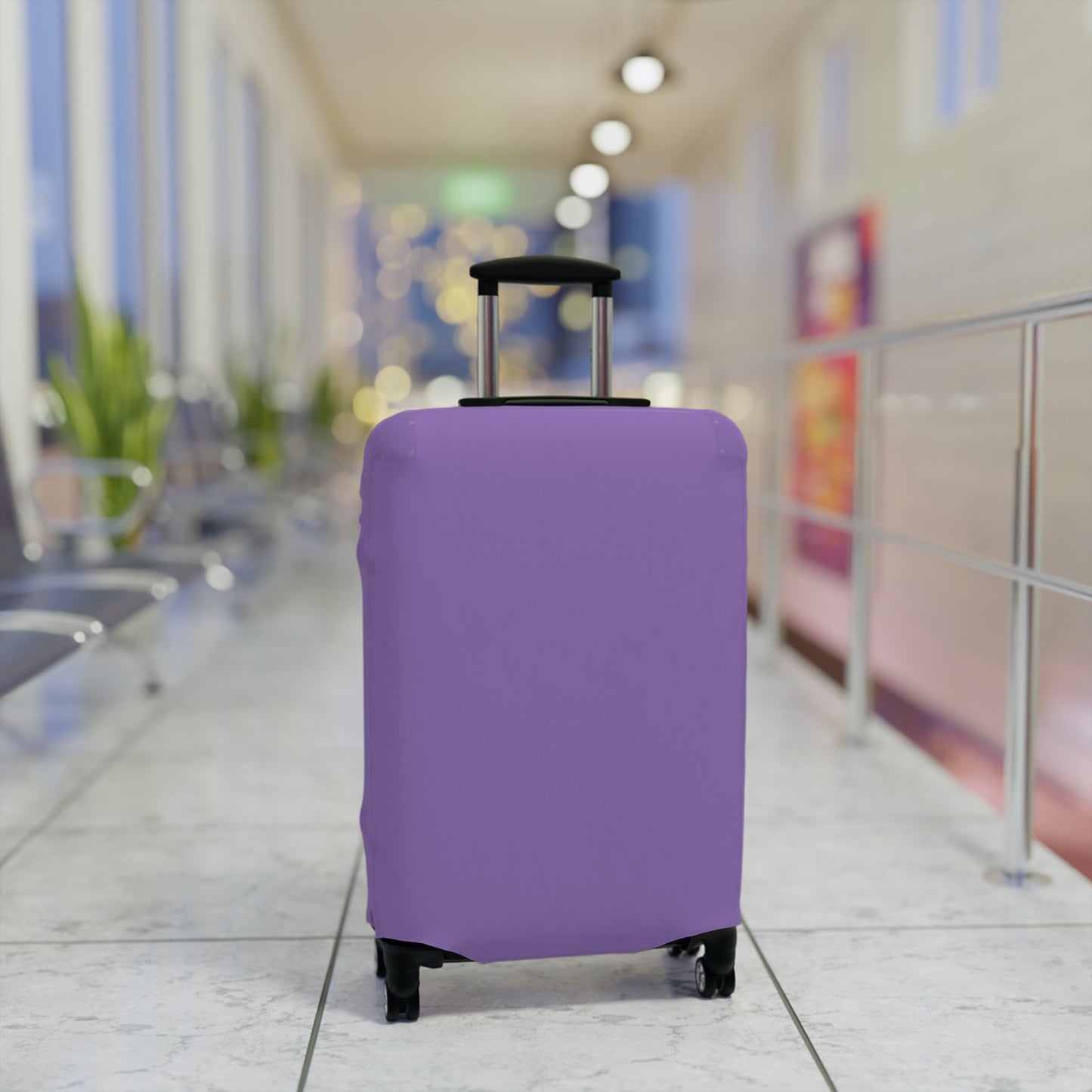 Purple Luggage Cover Travel Suitcase Cover Protective Stretch Cover
