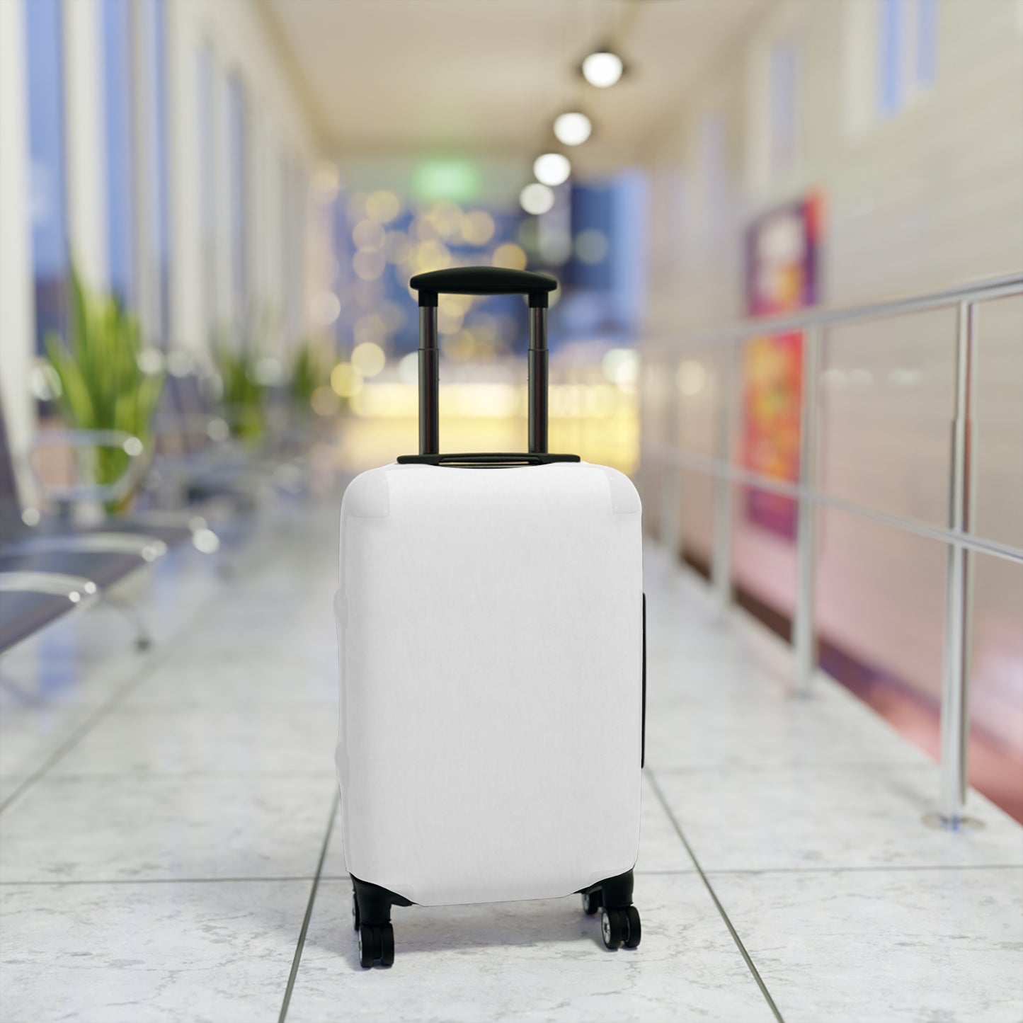White Luggage Cover Travel Suitcase Cover Protective Stretch Cover