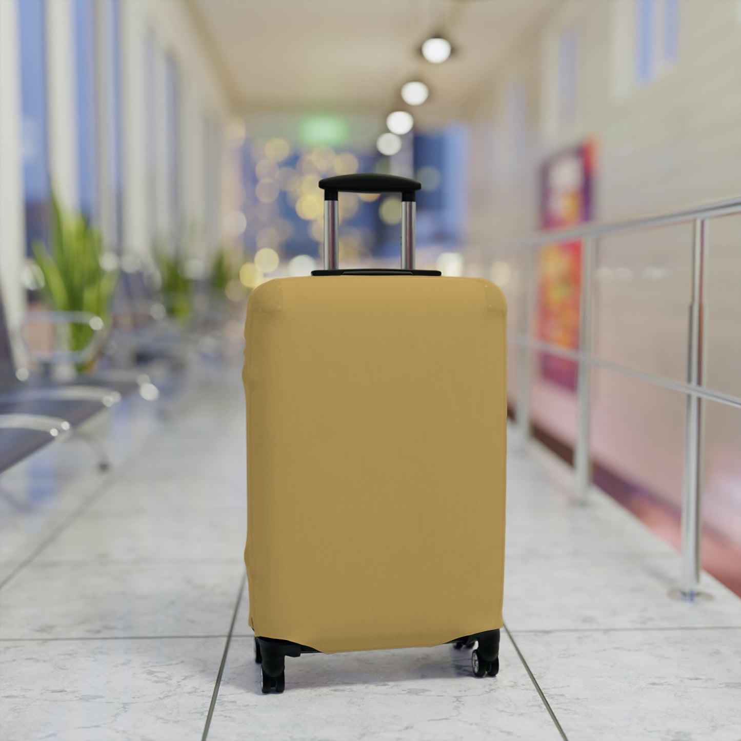 Muted Gold Luggage Cover Travel Suitcase Cover Protective Stretch Cover