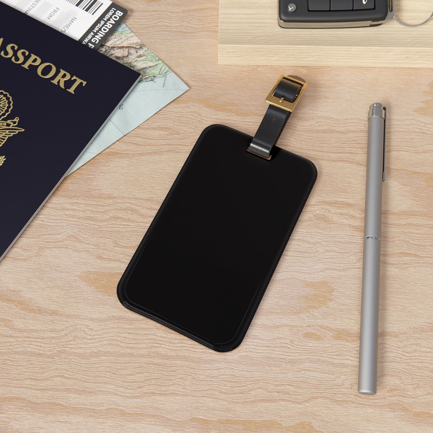 Black Luggage Tag Acrylic Travel Tag