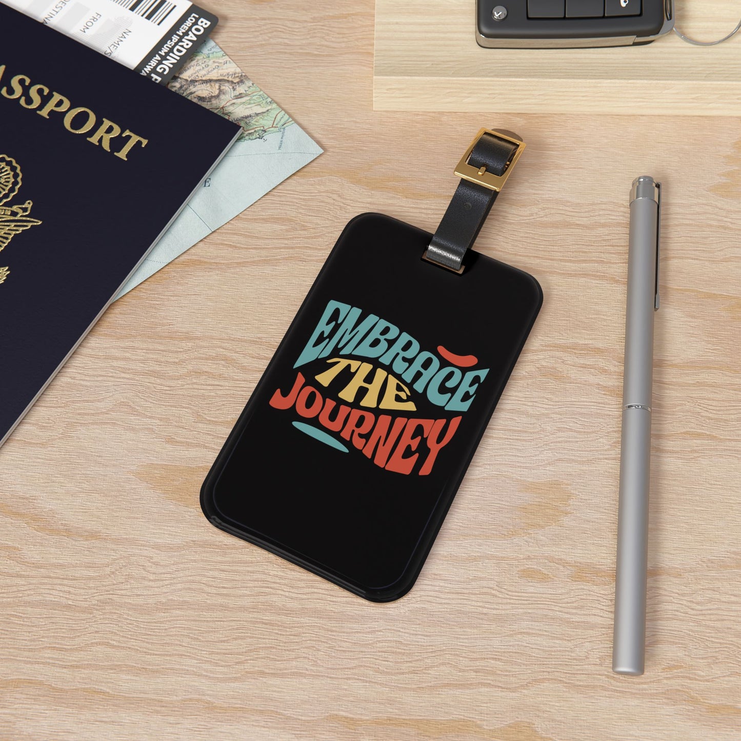 Embrace The Journey Luggage Tag Acrylic Travel Tag