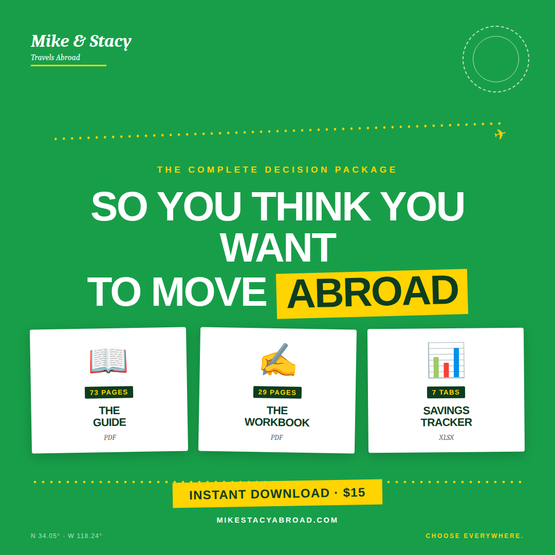 So You Think You Want to Move Abroad — The Honest Guide + Workbook + Savings Tracker (Digital)